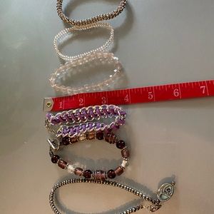 Grab bag bracelets and one ankle bracelet